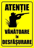Indicator atentie vanatoare in desfasurare
