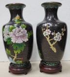 Pereche de vaze Cloisonne, China, Secol 20