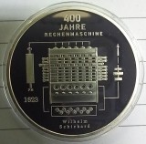 (A96) MONEDA DIN ARGINT GERMANIA - 20 EURO 2023, LIT. D, 400 ANI INVENTIA MASINII DE CALCUL DE CATRE WILHELM SCHICKWARD, STARE PROOF