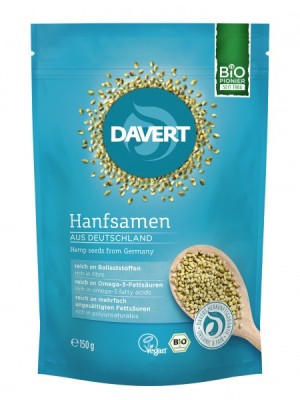 Seminete de Canepa Intregi Bio 150gr Davert foto