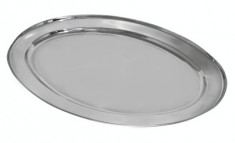 Platou servire tava inox ovala 60cm Raki foto