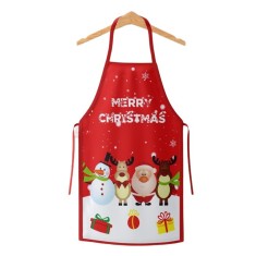 Sort de Bucatarie Decorativ, Flippy, Tema Craciun, 50 x 70 cm, Model Merry Christmas, din Poliester, Rosu foto