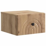 vidaXL Dulap de noapte suspendat Stejar Artizanal 33 x 34,5 x 20 cm 898103