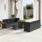 vidaXL Set de canapele pentru grădină 11 pcs Negru 80 x 80 x 71 cm 3363144