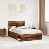 vidaXL Cadru de pat Lemn vechi 120 x 190 cm Lemn de pin masiv 3410110