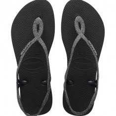 Havaianas sandale LUNA PREMIUM II femei, culoarea negru 4146130.4057