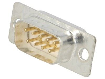 Conector D-Sub 9P tată aurit foto