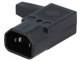 Conector Alimentare AC Mufă Tată 10A C14