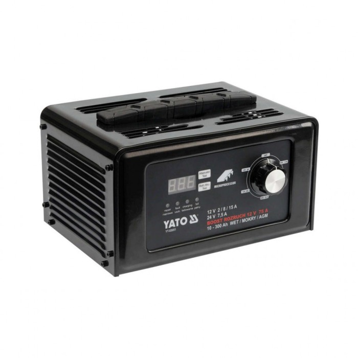 Redresor baterie auto digital 12v / 24v 15a Yato YT-83051