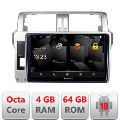 Navigatie Toyota Landcruiser J150 Prado 2014-2017 5510-065 Android Octa Core 720p 4+64 DSP 360 camera carplay android auto CarStore Technology foto