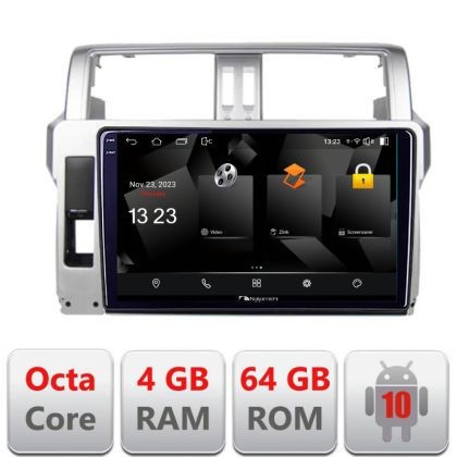 Navigatie Toyota Landcruiser J150 Prado 2014-2017 5510-065 Android Octa Core 720p 4+64 DSP 360 camera carplay android auto CarStore Technology