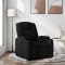 Fotoliu rabatabil, negru, material textil - 2