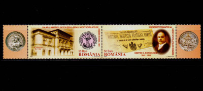 RO 2005 LP 1698 a &amp;quot;D.C. Butculescu - 160 ani n.&amp;quot; serie+vin. tip II (argint), MNH foto