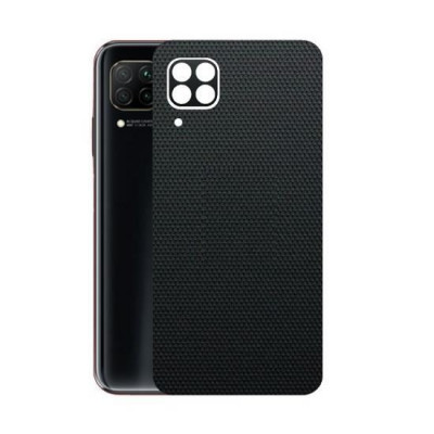 Set Folii Skin Acoperire 360 Compatibile cu Huawei P40 Lite (2 Buc) - ApcGsm Wraps Matrix Black foto