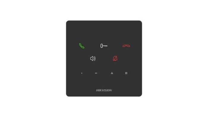Post interior interfon audio Hikvision DS-KH6000-E1, 9 butoane, microfon