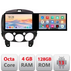 Navigatie Mazda 2 2007-2013 Edotec 2 ecrane 8 core 4+128 21.6 inch Incell android Wifi 5Ghz gps internet Kit-mazda2 CarStore Technology