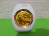 Cumpara ieftin Cloisonne ART 24 KT Gold - Vaza micuta din portelan JAPONEZ decor SHIPPO YAKI, Decorative