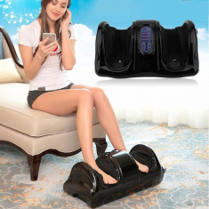 Dispozitiv de masaj pentru picioare, cu telecomanda, negru, Gonga foto