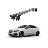 Set bare transversale aluminiu cu prindere in puncte fixe compatibile Mercedes Clasa A W176 2013-2018 negre sau argintii Cod: 120101 Kit 204