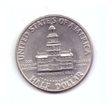 Moneda SUA 1/2 dollar/dolar 1976 D, bicentenarul 1776-1976, stare buna, curata