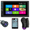 MP5 Player Techstar&reg; 7054, 2DIN, Camera Marsarier, Ecran HD Touch 7&quot;, Comenzi Volan, Telecomanda, MirrorLink, Bluetooth 4.2