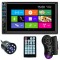 MP5 Player Techstar&reg; 7054, 2DIN, Camera Marsarier, Ecran HD Touch 7&quot;, Comenzi Volan, Telecomanda, MirrorLink, Bluetooth 4.2