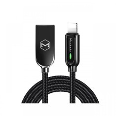 Cablu Lightning Mcdodo Auto Disconnect Black (1.2m, max 2A, led indicator)
