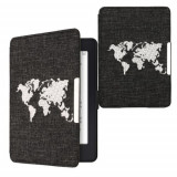 Husa kwmobile pentru Amazon Kindle Paperwhite 7, Textil, Gri/Alb , 60753.01