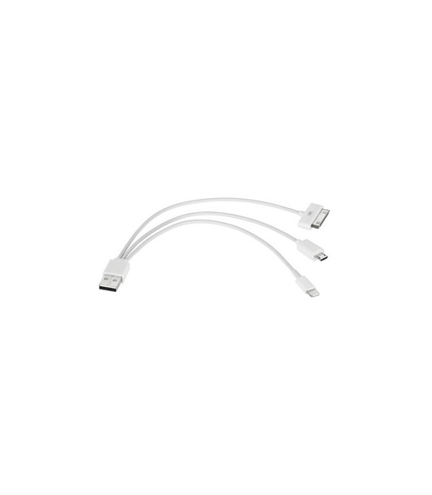 Cablu adaptor 3in1 USB la mini USB micro USB iPhone 30 pini