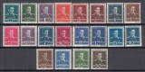 ROMANIA 1943/1945 LP 154 REGELE MIHAI I UZUALE FILIGRAN MM SERIE MNH, Nestampilat