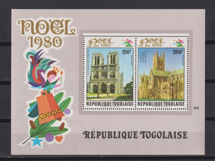REP. TOGOLAISE CRACIUN 1980 MI. BLOCK 168 MNH