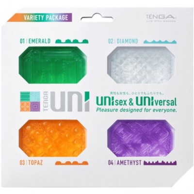 TENGA - UNI VARIETY MASTURBATOR THIMBLE PACK 4 UNITS foto