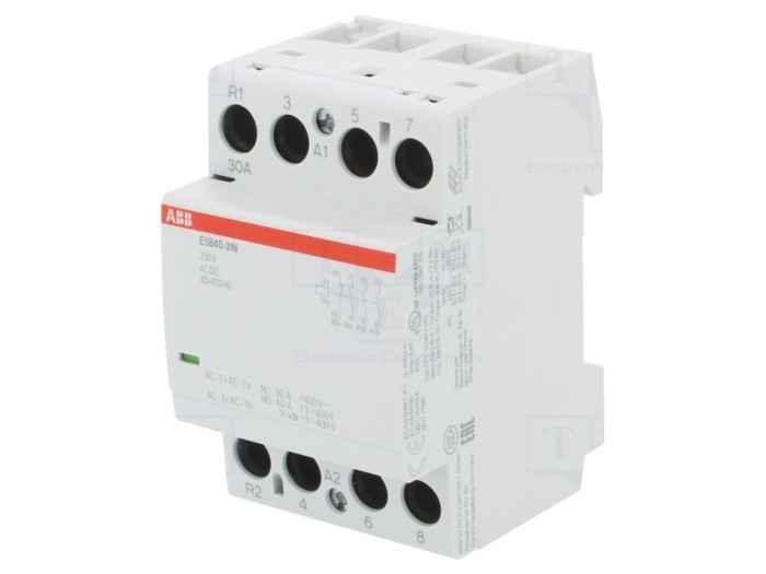 Contactor modular 4-poli 40A 230V