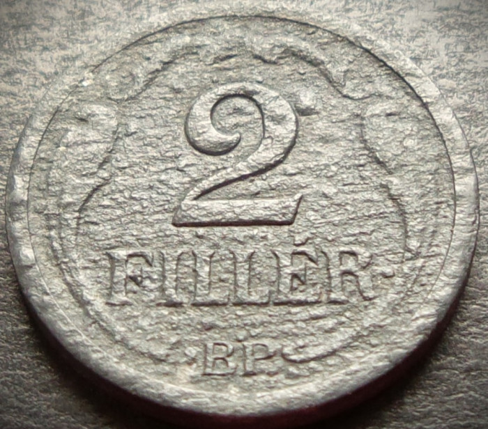 Moneda istorica 2 FILLERI / FILLER - UNGARIA, anul 1944 * cod 2457 = bule eroare
