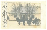 2396 - SEGARCEA, Dolj, Trasura, Romania - old postcard, real Photo - used - 1918
