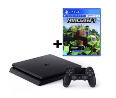 Consola Sony PlayStation 4 Slim 1TB PS4 1TB Second-Hand+Controller+Joc Minecraft foto