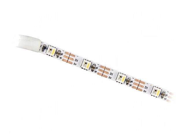 Bandă LED RGBW Programabilă 5V 60 LED/m PCB Alb 5mm