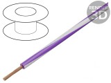 Cablu Electric X07V-K 1,5mm2 PVC Violet-Alb 450V/750V