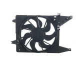 GMV radiator electroventilator Dacia Logan, 2004-2012, motor 1.4, 1.6 benzina, 1.5 dci, diesel, cu AC, 395; (2 +2) pini, SRLine