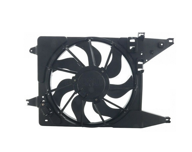 GMV radiator Electroventilator Dacia Logan 2004-2012, Sandero 2008-2012; motorizare 1.4 53/55kw ; 1.5 dCi (48/50/55/62/63/66kw) si 1.6 (62/64/70/77/8
