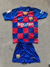 Compleu Echipament fotbal pentru copii 7-8 ani MESSI FC Barcelona foto