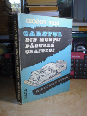 TEODOR RUSU -CARSTUL DIN MUNTII PADUREA CRAIULUI_PE URMELE APELOR SUBTERANE,1988 foto