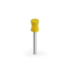 Biax sculptura lemn SABURR - Cap 6,4mm cilindric concav , Granulatie Saburr FINA - GALBENA