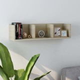vidaXL Raft de perete CD-uri stejar Sonoma 75x18x18 cm lemn prelucrat