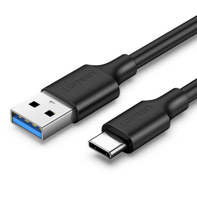 Cablu Ugreen USB 3.0 - USB Tip C 1m 3A Cablu Negru (20882) foto