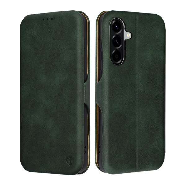 Husa pentru Samsung Galaxy A56 A566, Techsuit, Safe Wallet Plus, Verde