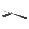 Baston Telescopic Autoaparare Ideallstore, Otel, 47cm, Argintiu, Maner Cauciuc + Husa Curea