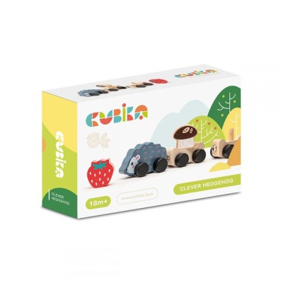 Jucarie din lemn Cubika, Hadgehog Family foto