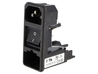 Conector alimentare AC 10A 250V foto