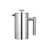 Infuzor, din otel inoxidabil, 1000 ml, aspect modern, capac solid, piston pentru filtrare, Inaltime 22 cm, Diametru 10.5 cm